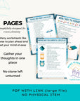 Let's Sail! Cruise Planner - PRINT AT HOME - Peaks to Beaches Co