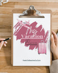 My Vacation Planner - PRINT AT HOME - Peaks to Beaches Co Planner