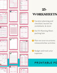 My Vacation Planner - PRINT AT HOME - Peaks to Beaches Co Planner
