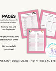 My Vacation Planner - PRINT AT HOME - Peaks to Beaches Co Planner