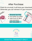 My Vacation Planner - PRINT AT HOME - Peaks to Beaches Co Planner