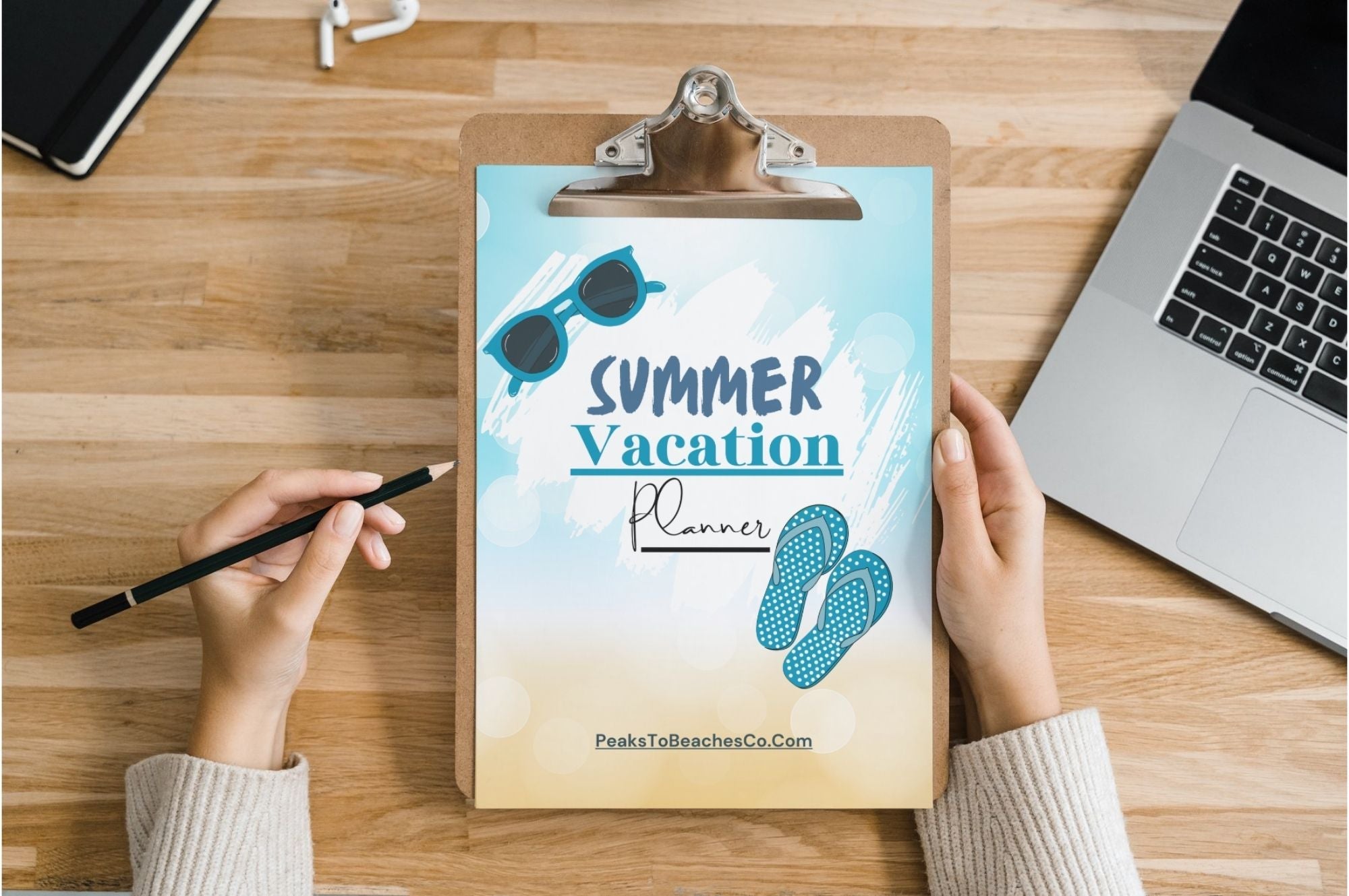 Summer Vacation Planner - PRINT AT HOME - Peaks to Beaches Co Planner