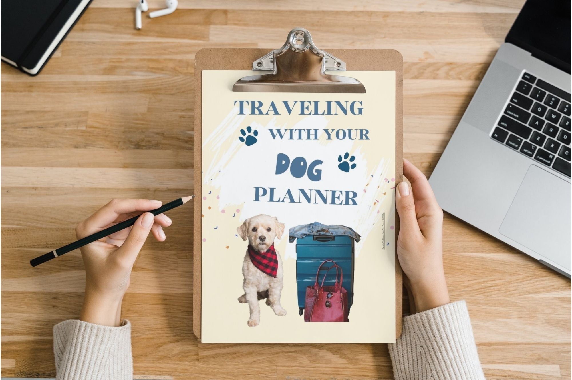 Traveling With Your Dog Planner - PRINT AT HOME - Peaks to Beaches Co Planner