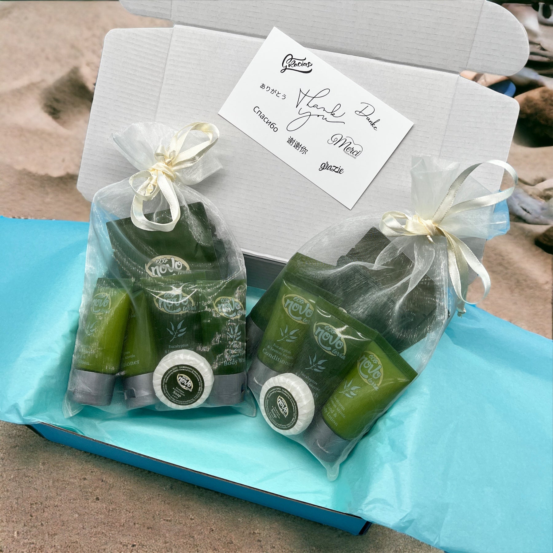 8-Piece Terra Eucalyptus and Lemon Myrtle Toiletries - Peaks to Beaches Co Personal Care