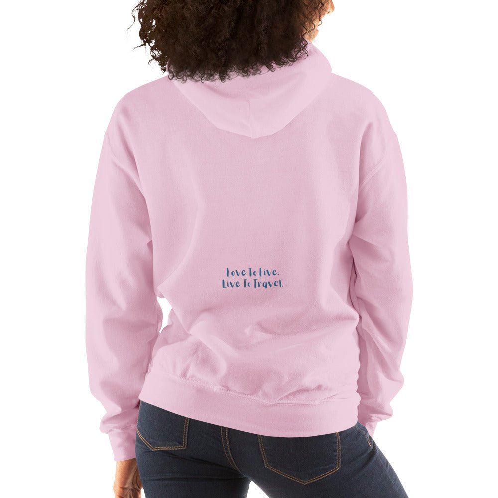 I Heart Travel - LS Unisex Heavy Blend Hoodie - Peaks to Beaches Co Apparel