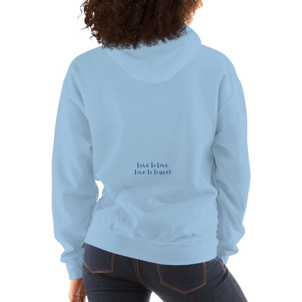I Heart Travel - LS Unisex Heavy Blend Hoodie - Peaks to Beaches Co Apparel