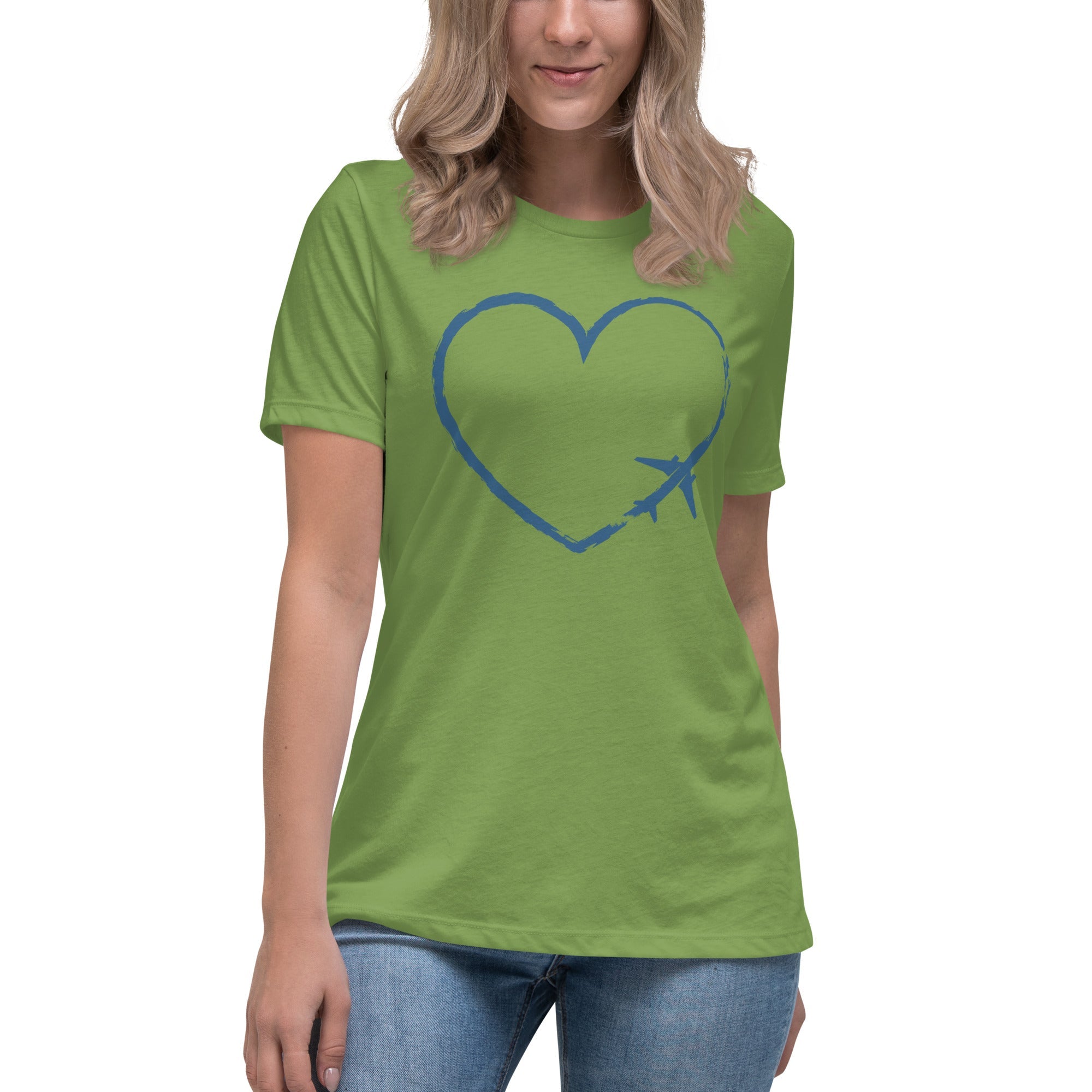 I Heart Travel - SS Women's Relaxed T-Shirt - Peaks to Beaches Co Apparel