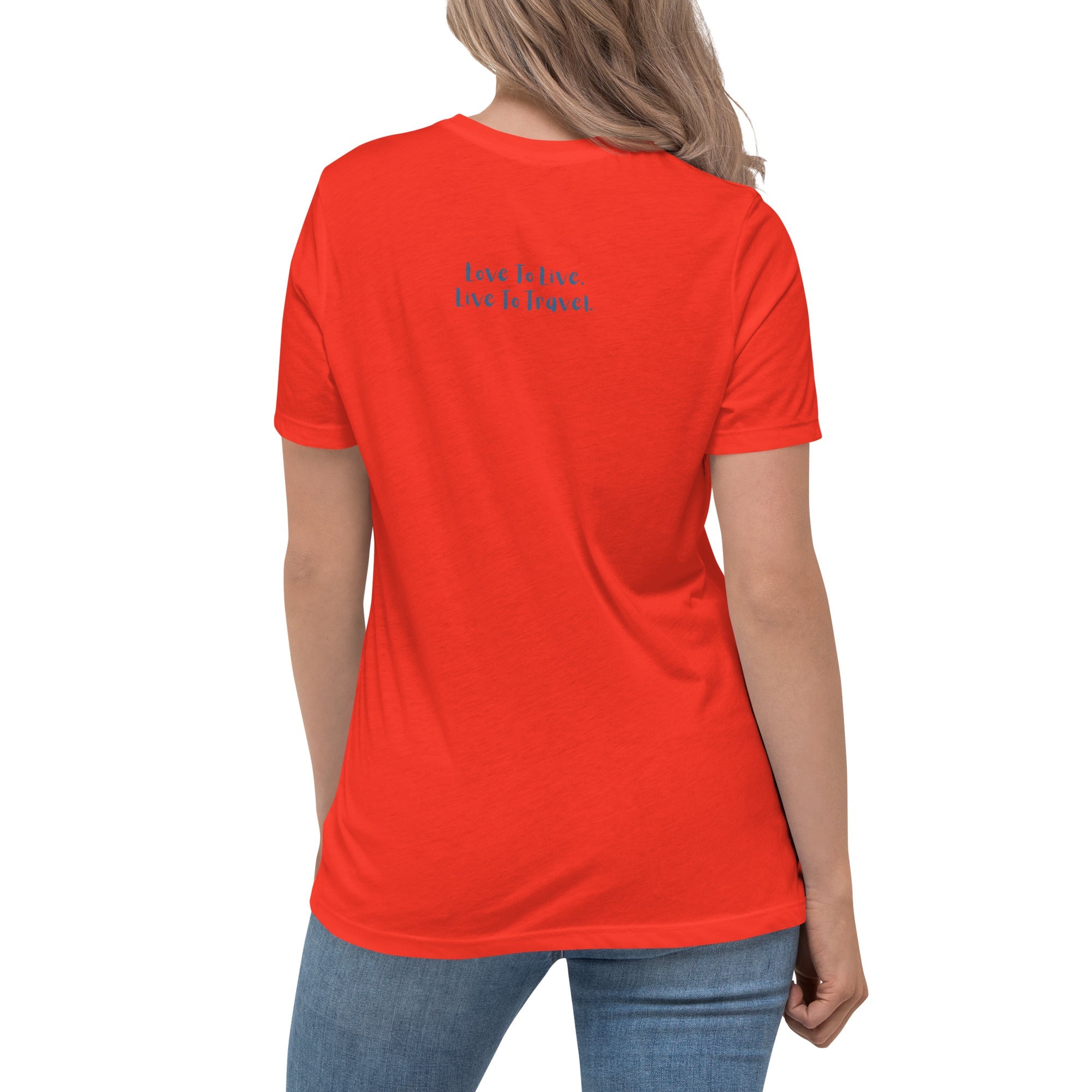 I Heart Travel - SS Women's Relaxed T-Shirt - Peaks to Beaches Co Apparel