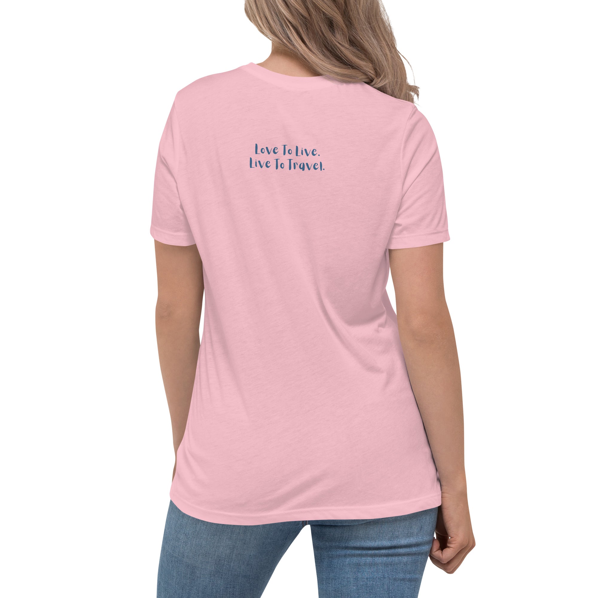 I Heart Travel - SS Women's Relaxed T-Shirt - Peaks to Beaches Co Apparel
