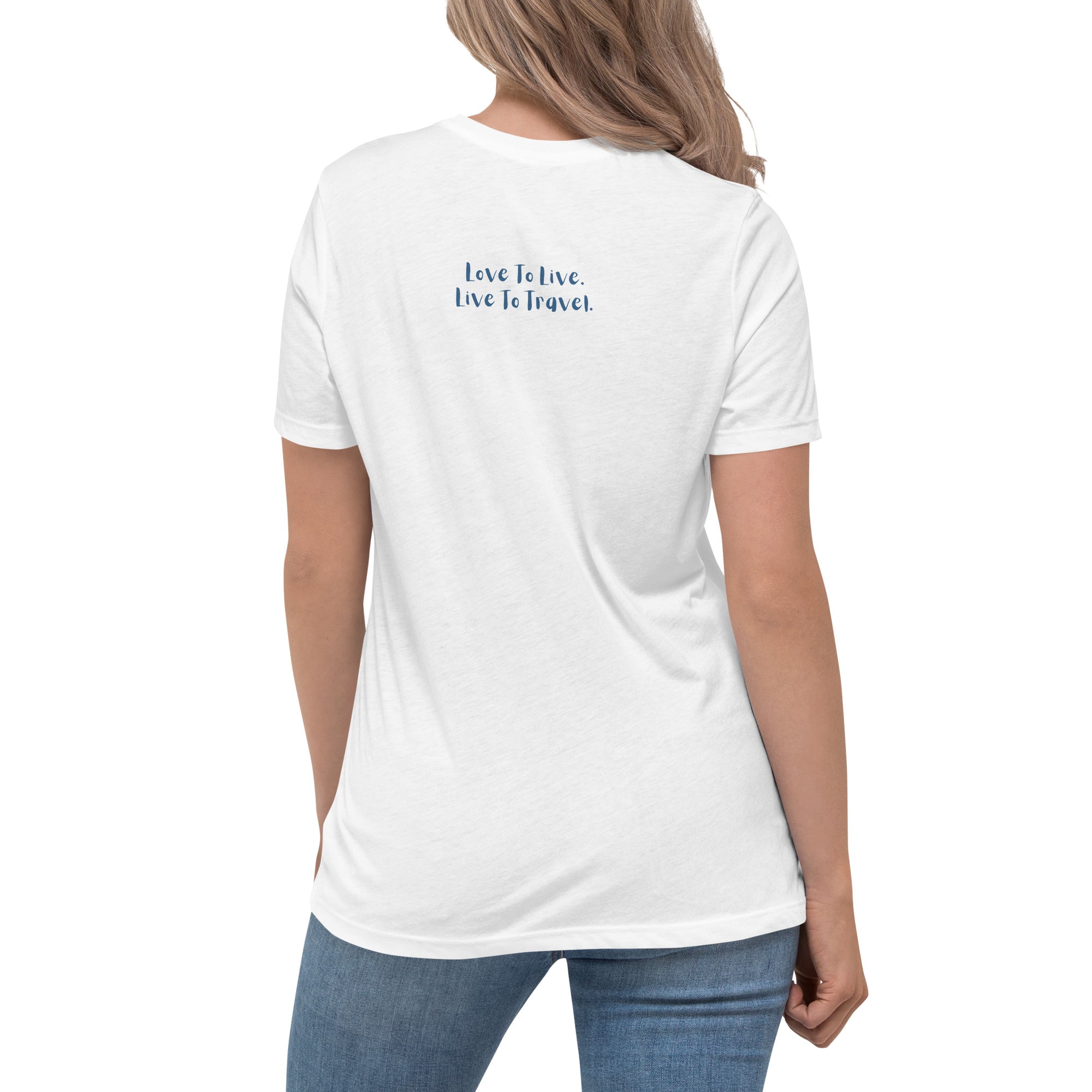 I Heart Travel - SS Women's Relaxed T-Shirt - Peaks to Beaches Co Apparel