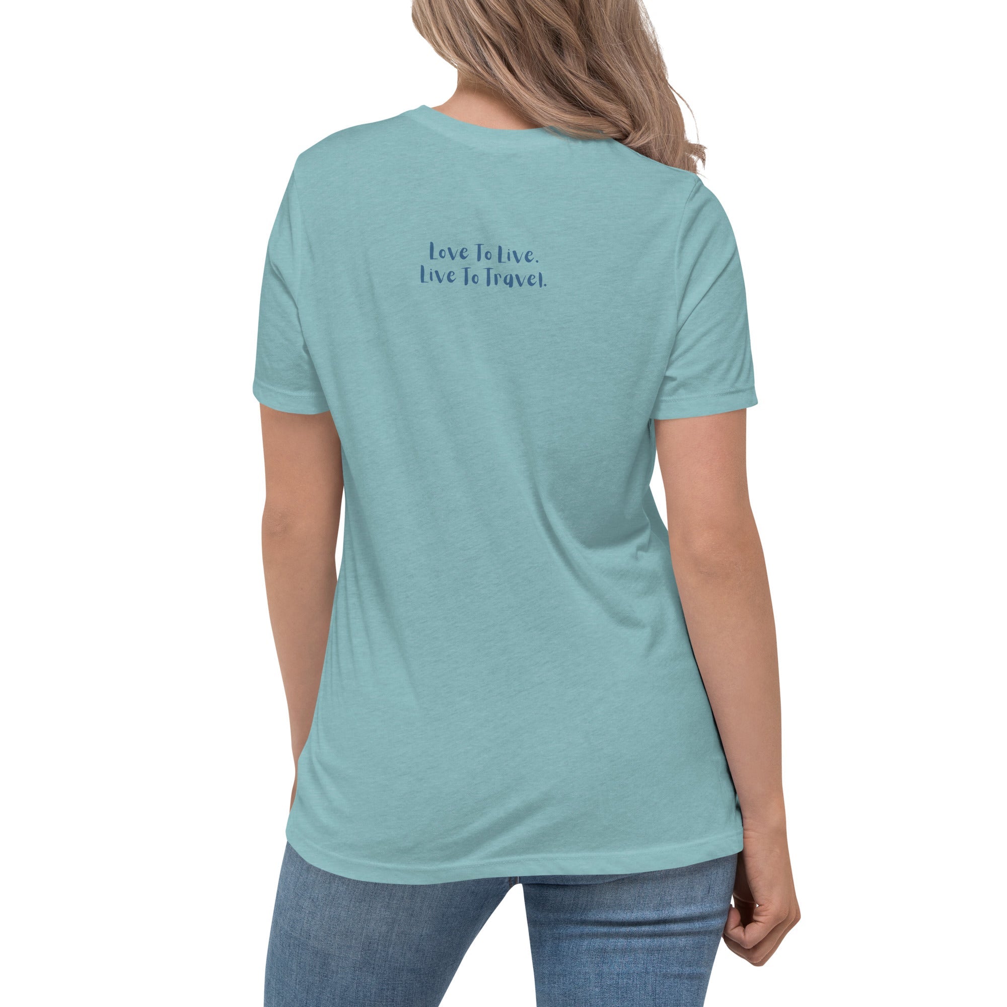 I Heart Travel - SS Women's Relaxed T-Shirt - Peaks to Beaches Co Apparel