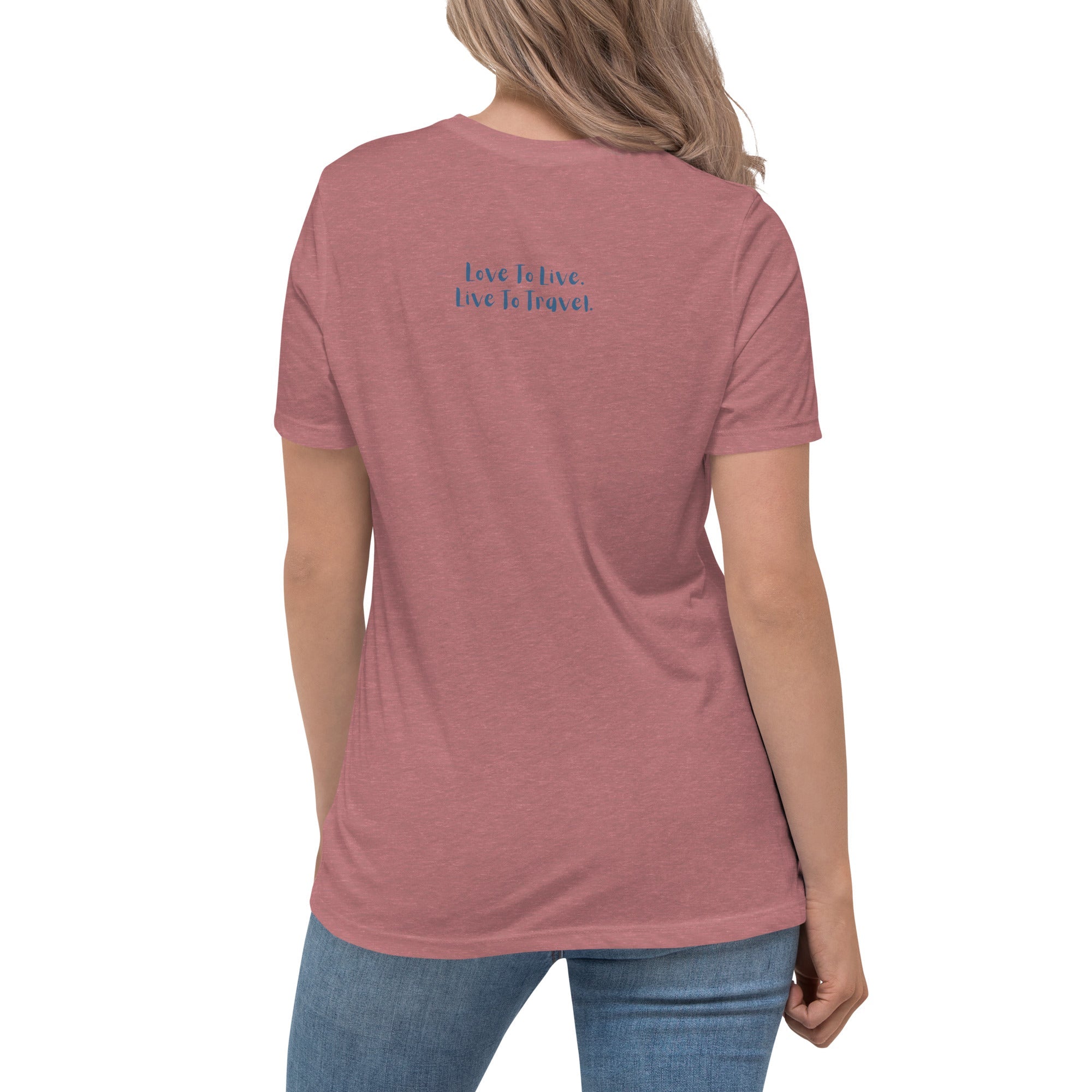 I Heart Travel - SS Women's Relaxed T-Shirt - Peaks to Beaches Co Apparel