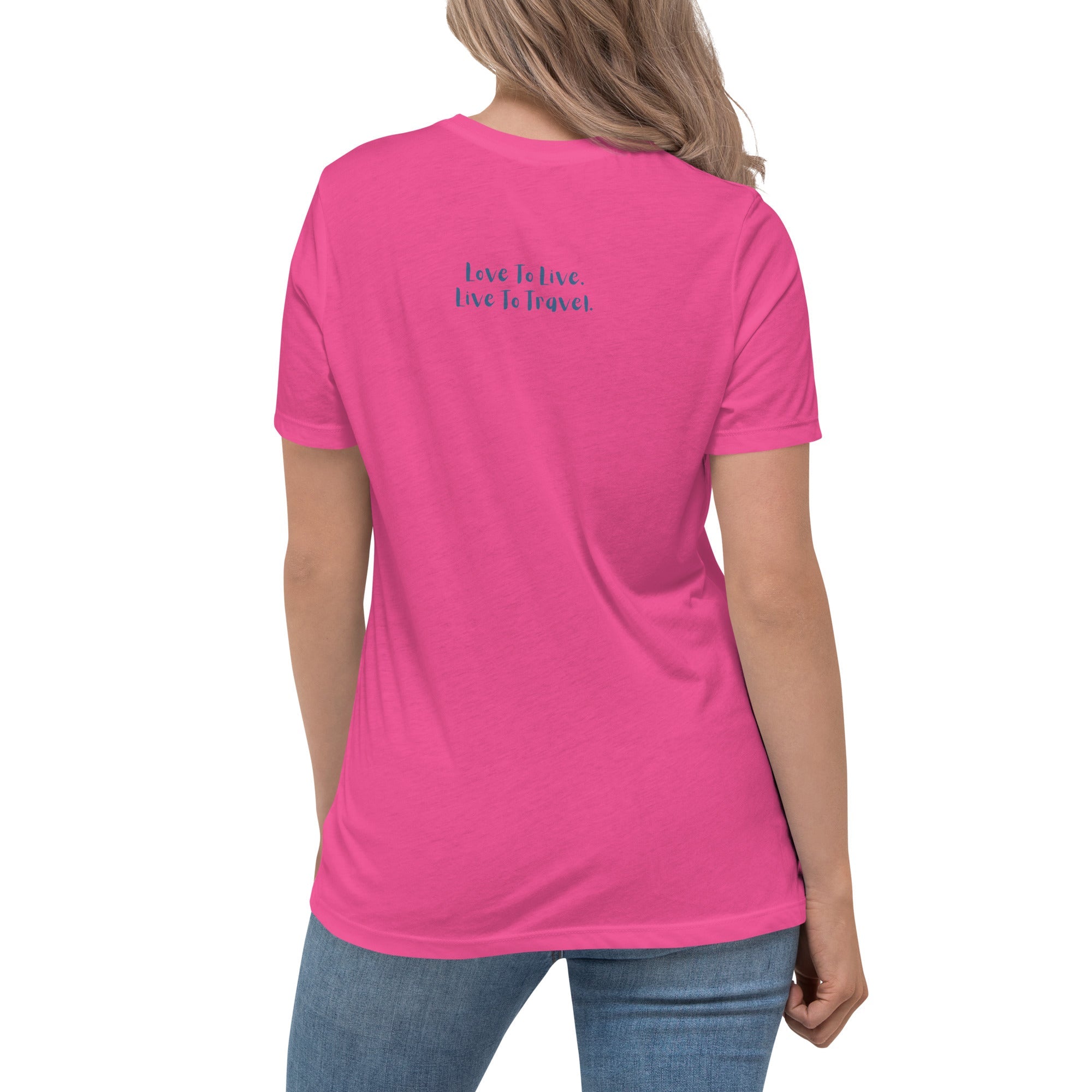 I Heart Travel - SS Women's Relaxed T-Shirt - Peaks to Beaches Co Apparel