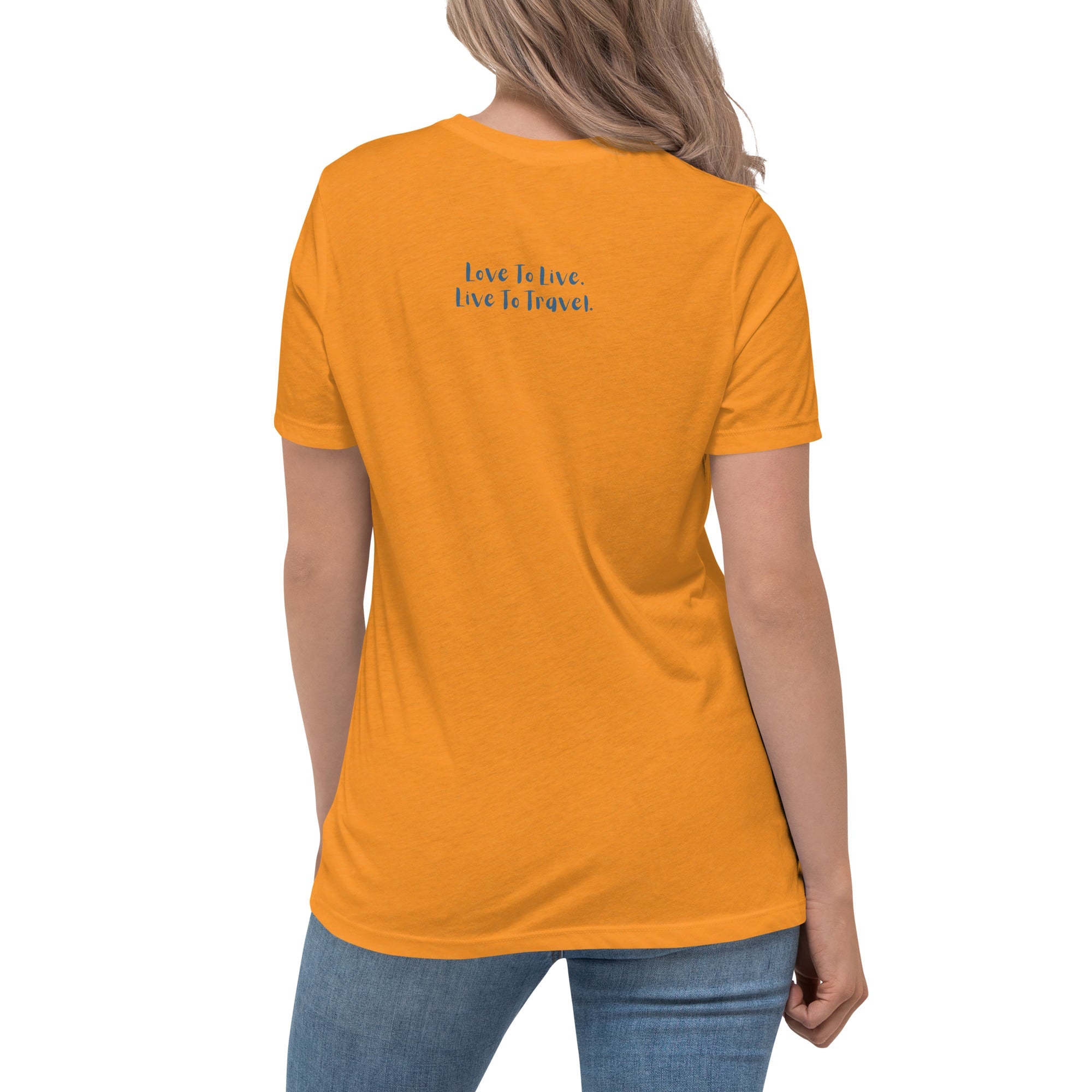 I Heart Travel - SS Women's Relaxed T-Shirt - Peaks to Beaches Co Apparel