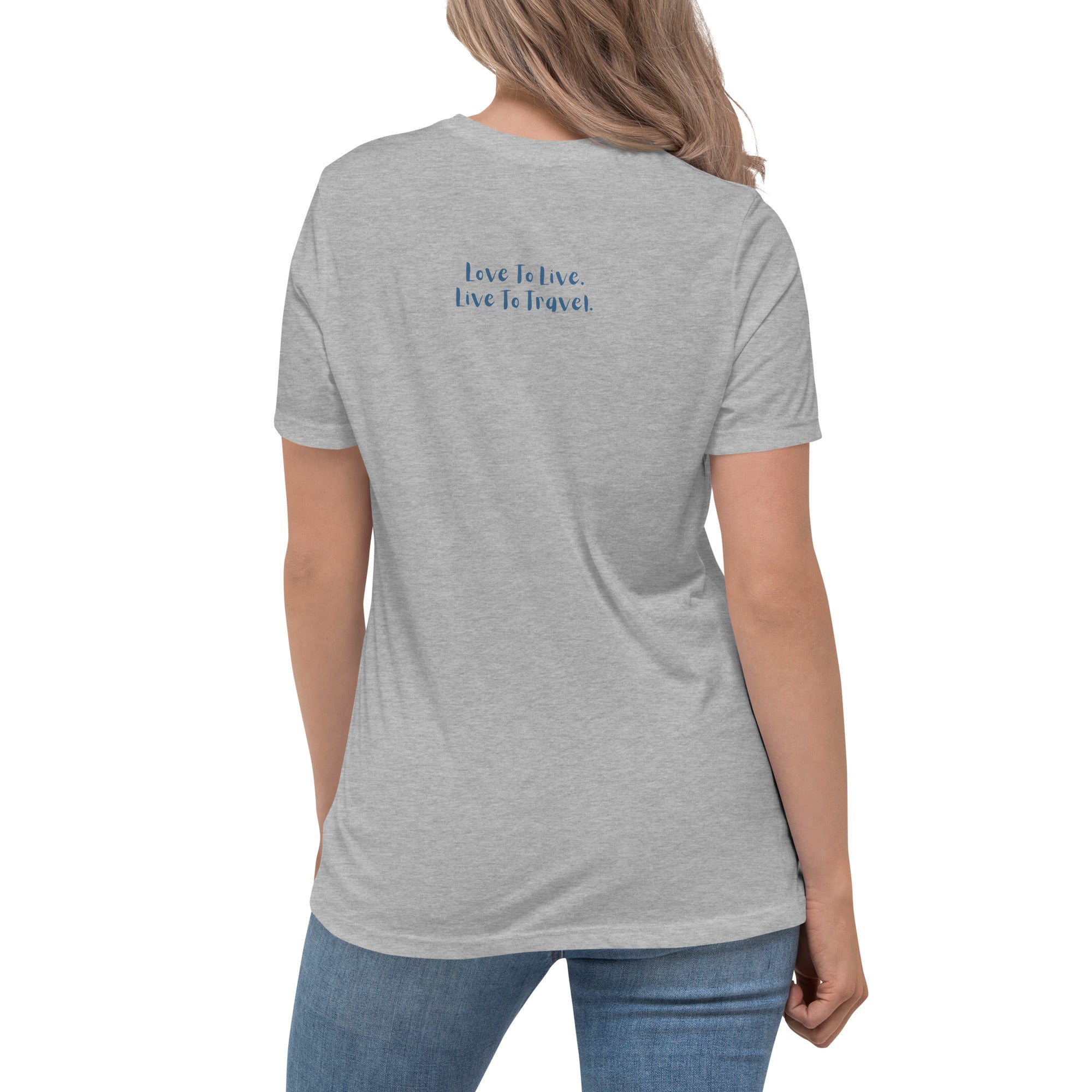 I Heart Travel - SS Women's Relaxed T-Shirt - Peaks to Beaches Co Apparel