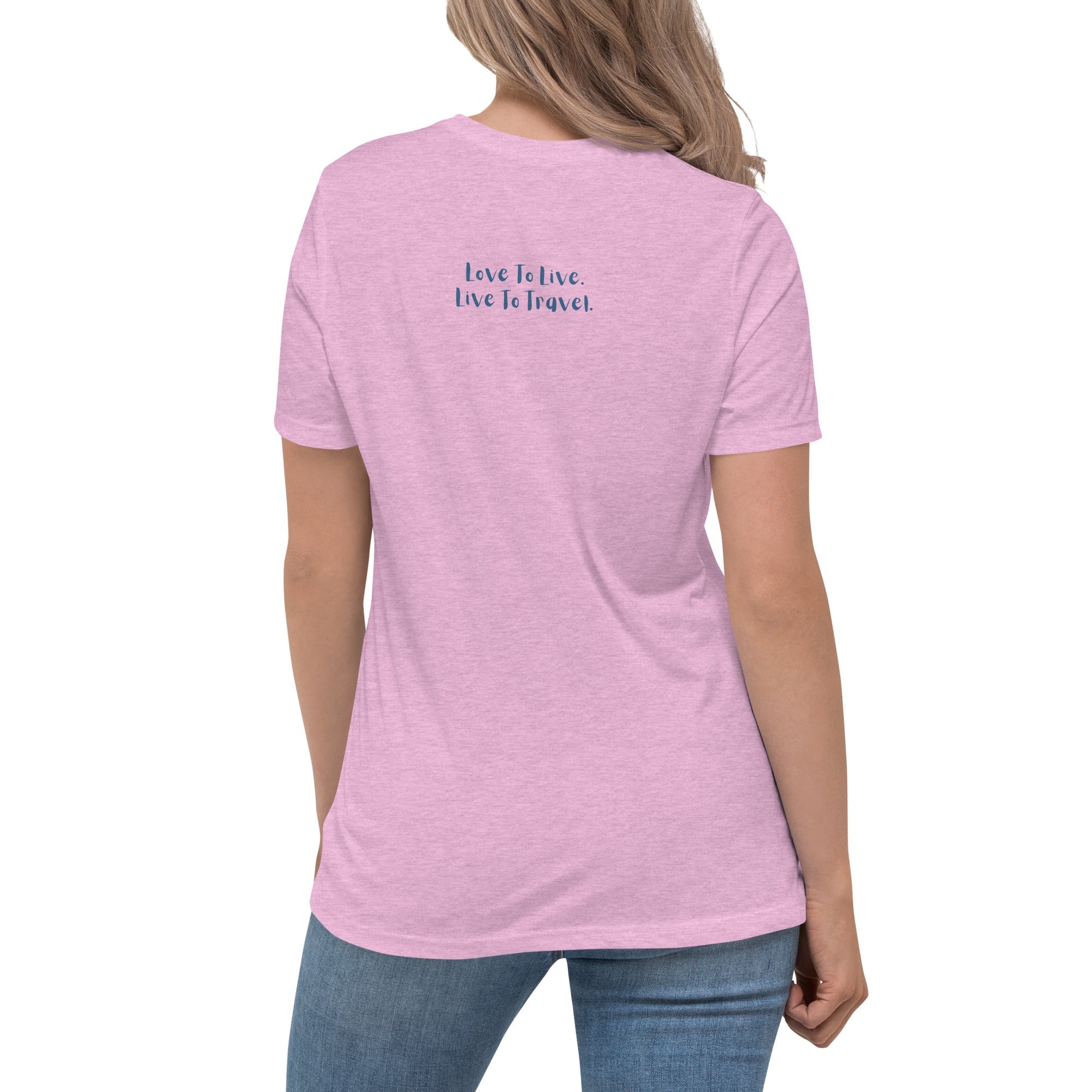 I Heart Travel - SS Women's Relaxed T-Shirt - Peaks to Beaches Co Apparel
