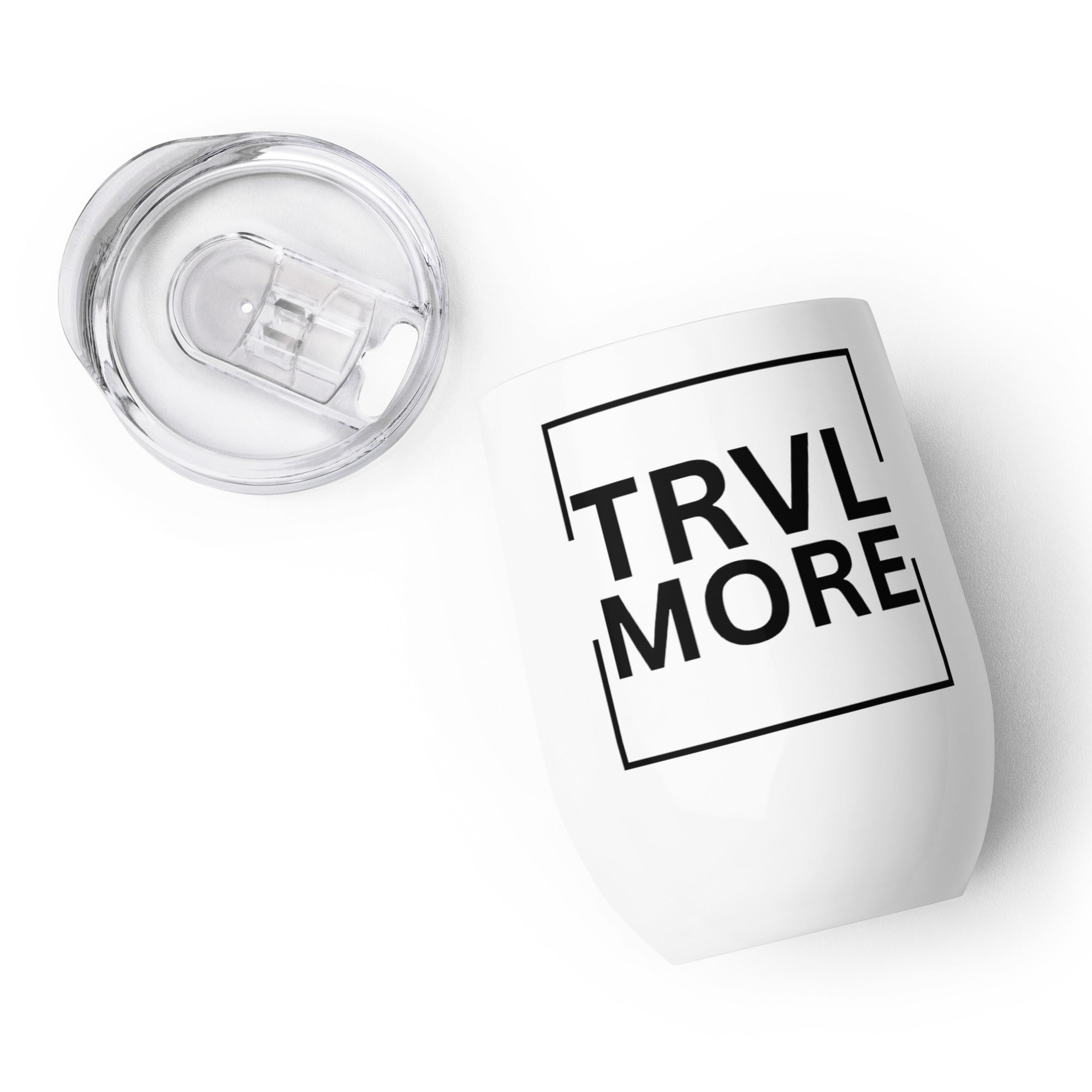 Stainless Steel Wine tumbler - TRVL MORE - Peaks to Beaches Co Drinkware
