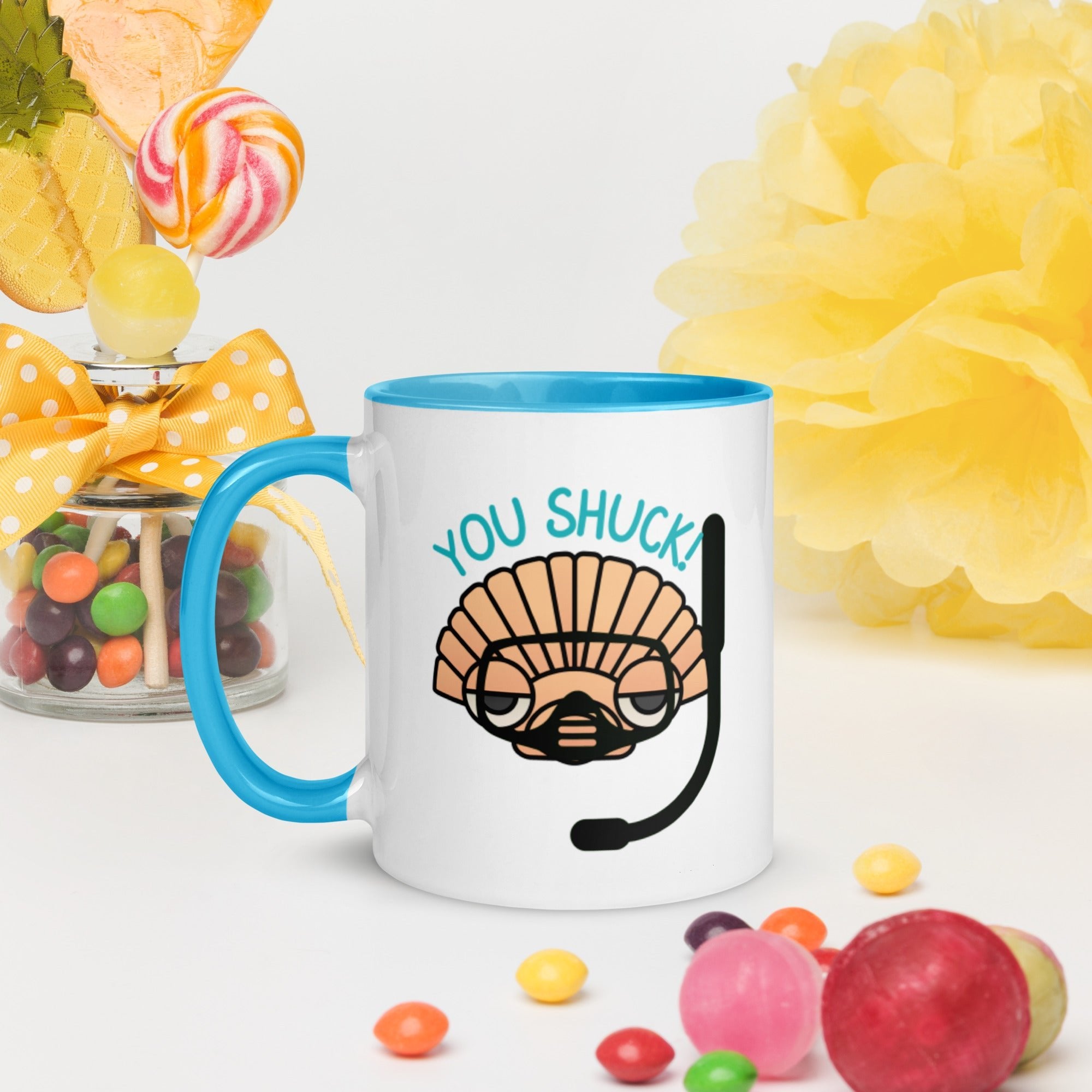 You Shuck! Mug with Color Inside - Peaks to Beaches Co Drinkware