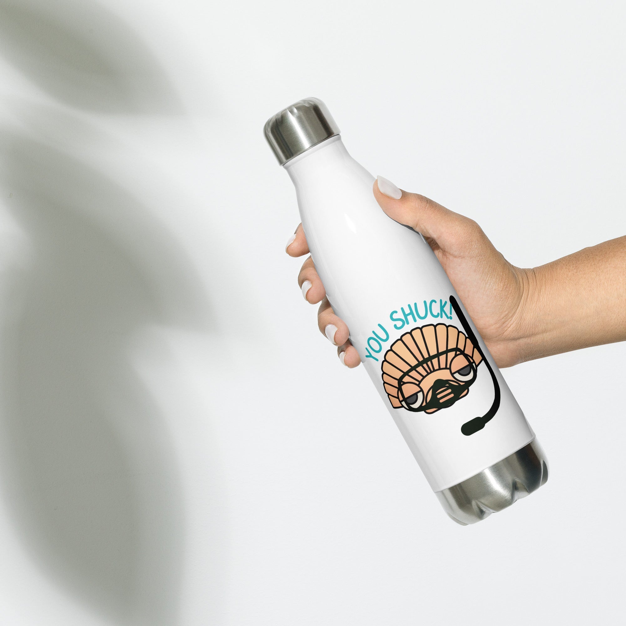 YOU SHUCK! Stainless Steel Water Bottle - Peaks to Beaches Co Drinkware