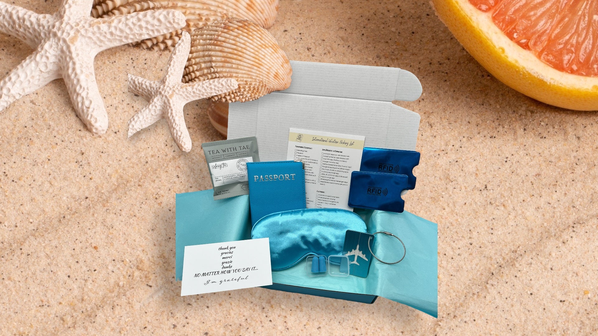 Peaks to Beaches Travel Gift Box Idea