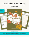 Fall Vacation Planner - PRINT AT HOME - Peaks to Beaches Co