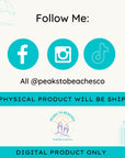 Let's Sail! Cruise Planner - PRINT AT HOME - Peaks to Beaches Co