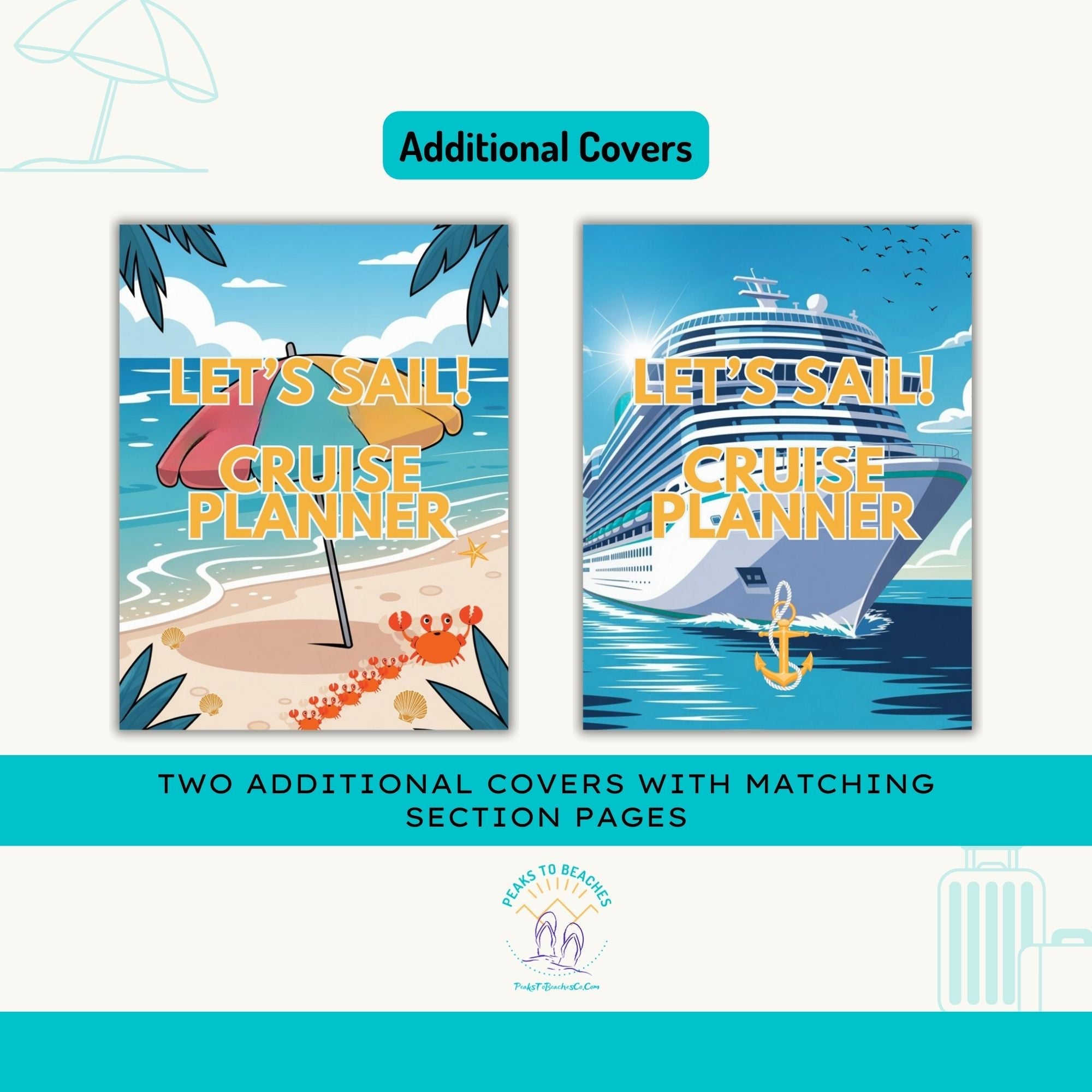 Let&#39;s Sail! Cruise Planner - PRINT AT HOME - Peaks to Beaches Co