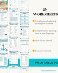 Let's Sail! Cruise Planner - PRINT AT HOME - Peaks to Beaches Co