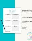 My Ultimate Bucket List and Planning Guide - PRINT AT HOME - Peaks to Beaches Co Planner