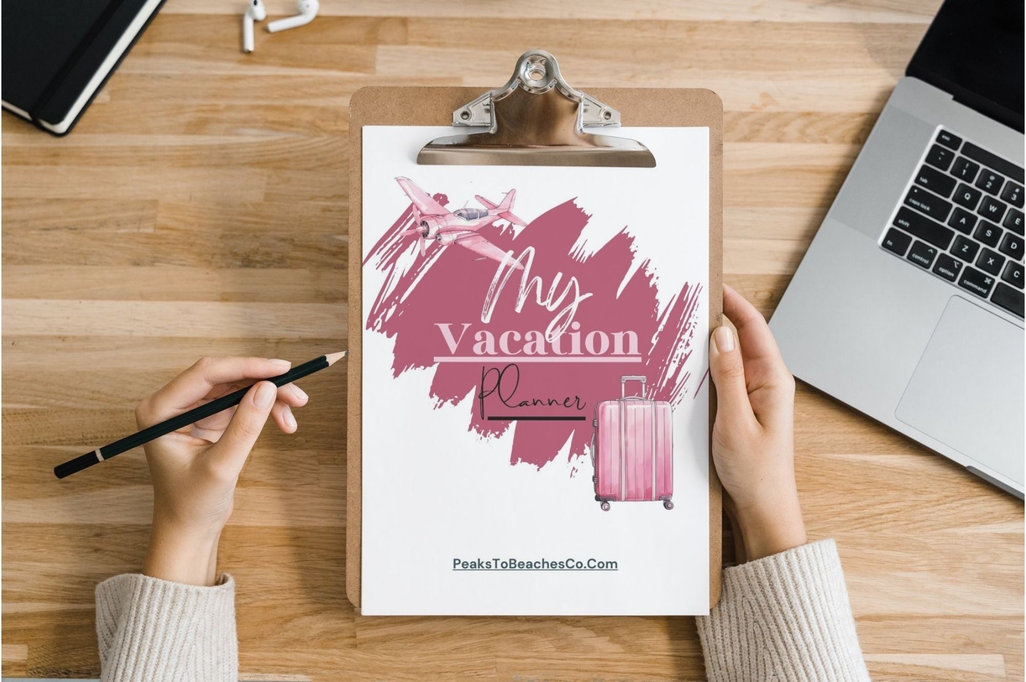 My Vacation Planner - PRINT AT HOME - Peaks to Beaches Co Planner