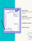 Spring Vacation Planner - PRINT AT HOME - Peaks to Beaches Co Planner