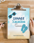 Summer Vacation Planner - PRINT AT HOME - Peaks to Beaches Co Planner