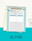 Traveling With Your Dog Planner - PRINT AT HOME - Peaks to Beaches Co Planner