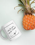 Live To Travel White Glossy Mug