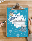 Winter Vacation Planner - PRINT AT HOME - Peaks to Beaches Co Planner