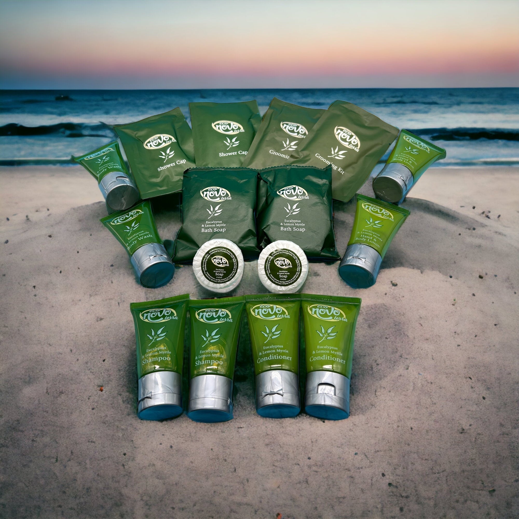 8-Piece Terra Eucalyptus and Lemon Myrtle Toiletries - Peaks to Beaches Co Personal Care