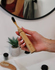 All-in-One Bamboo Travel Toothbrush with Replaceable Head - Peaks to Beaches Co Personal Care