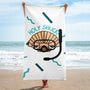 HOLY SHUCK Beach Towel - Peaks to Beaches Co Home Decor