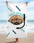 HOLY SHUCK Beach Towel - Peaks to Beaches Co Home Decor