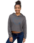 I Heart Travel - LS Crop Hoodie - Peaks to Beaches Co Apparel