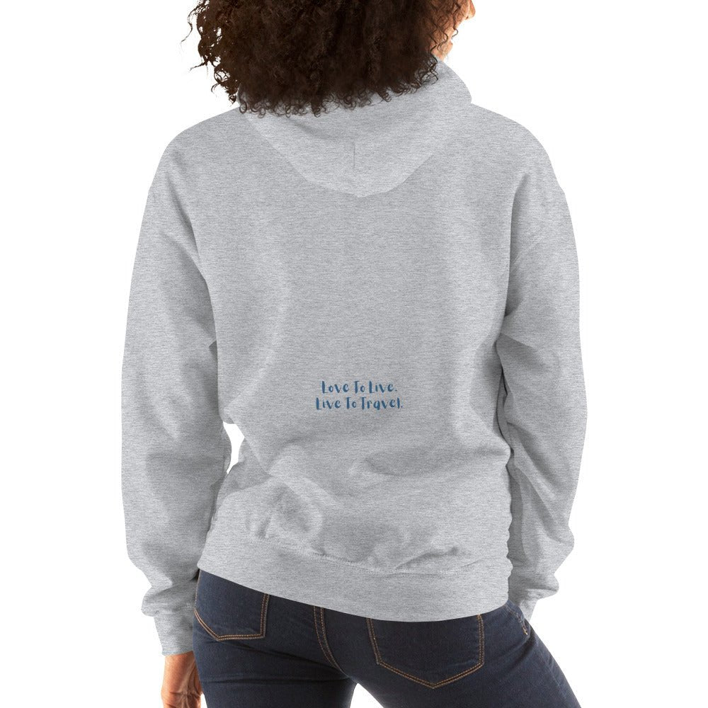 I Heart Travel - LS Unisex Heavy Blend Hoodie - Peaks to Beaches Co Apparel