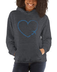 I Heart Travel - LS Unisex Heavy Blend Hoodie - Peaks to Beaches Co Apparel