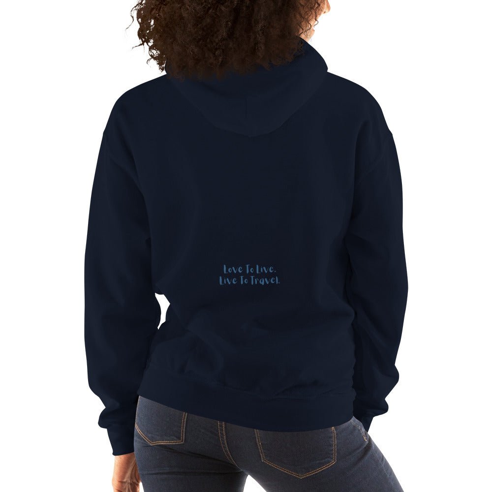 I Heart Travel - LS Unisex Heavy Blend Hoodie - Peaks to Beaches Co Apparel