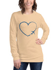 I Heart Travel - LS Unisex Long Sleeve Tee - Peaks to Beaches Co Apparel