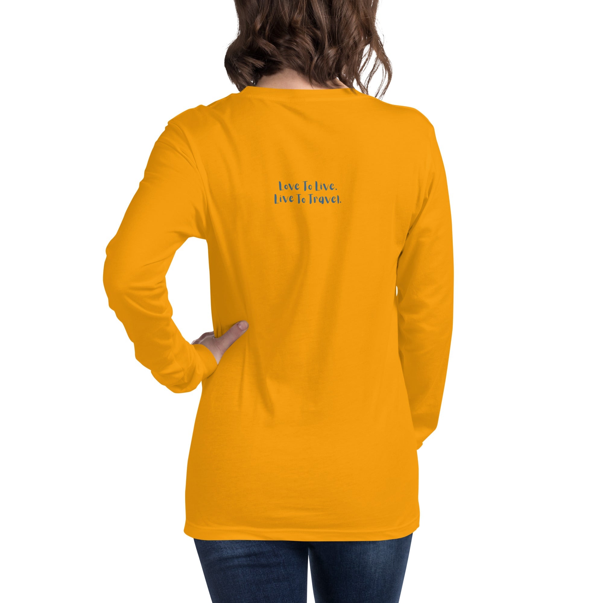 I Heart Travel - LS Unisex Long Sleeve Tee - Peaks to Beaches Co Apparel