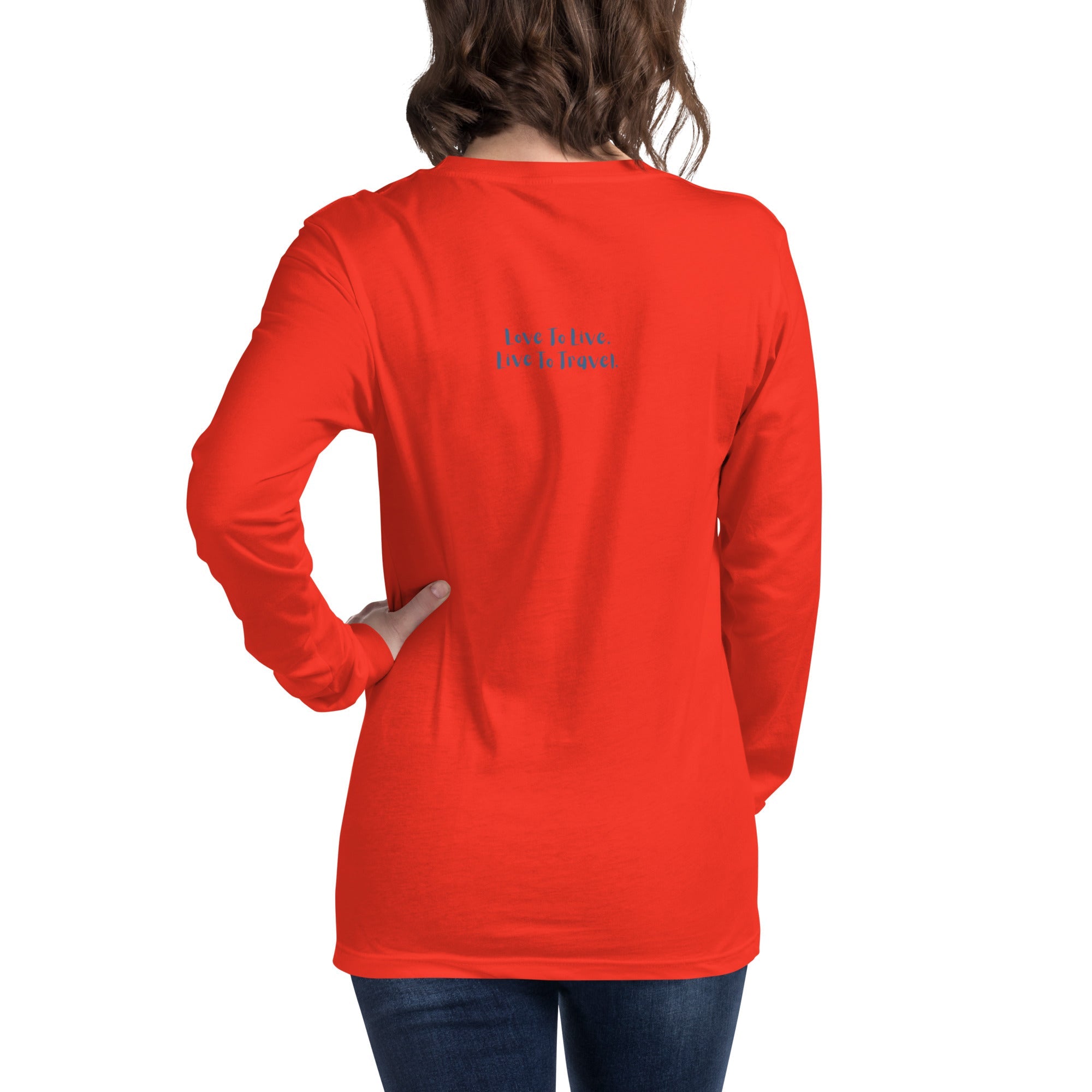 I Heart Travel - LS Unisex Long Sleeve Tee - Peaks to Beaches Co Apparel