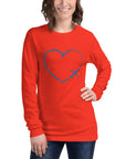 I Heart Travel - LS Unisex Long Sleeve Tee - Peaks to Beaches Co Apparel