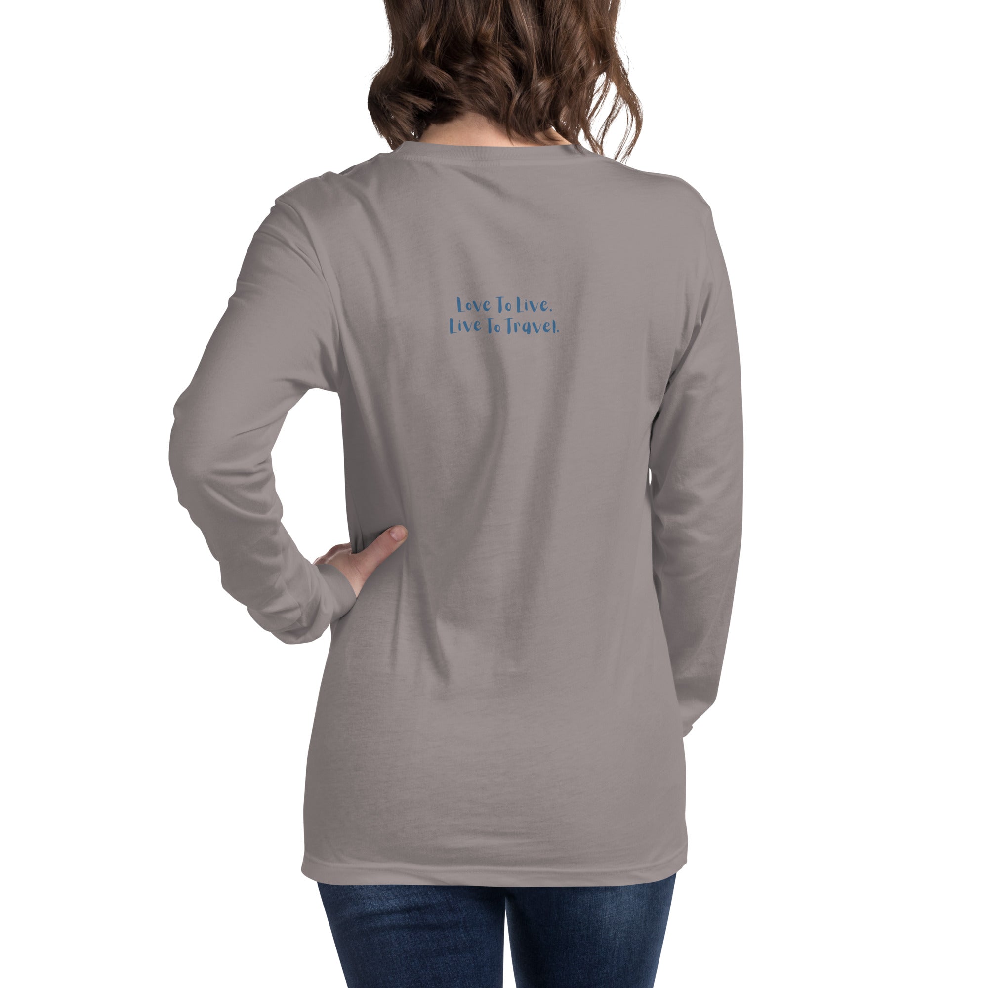 I Heart Travel - LS Unisex Long Sleeve Tee - Peaks to Beaches Co Apparel