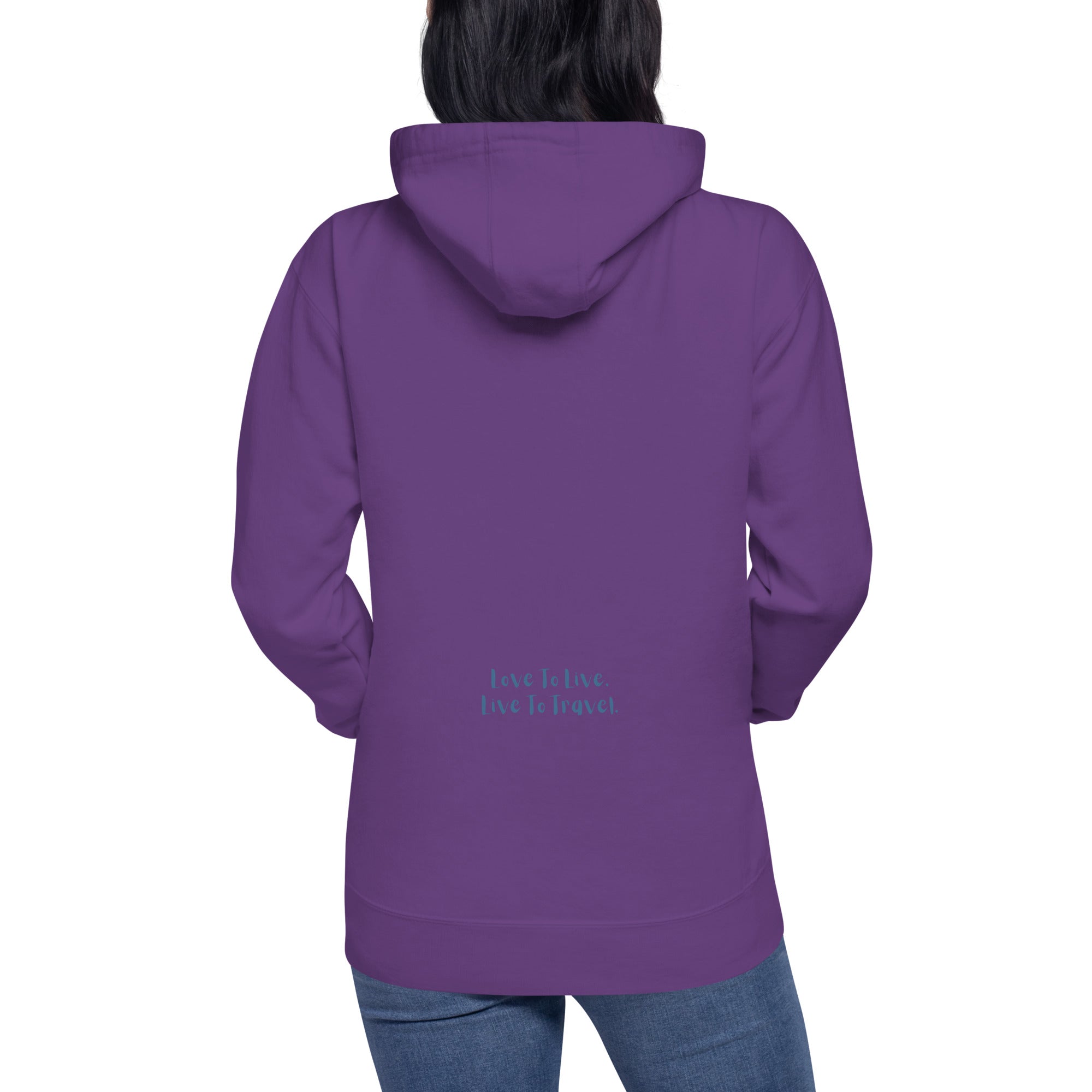 I Heart Travel - LS Unisex Premium Hoodie - Peaks to Beaches Co Apparel