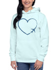 I Heart Travel - LS Unisex Premium Hoodie - Peaks to Beaches Co Apparel